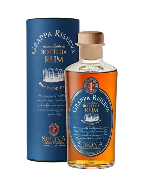 Sibona Distilleria – Grappa – “Riserva Botti da Rum” - Astucciato